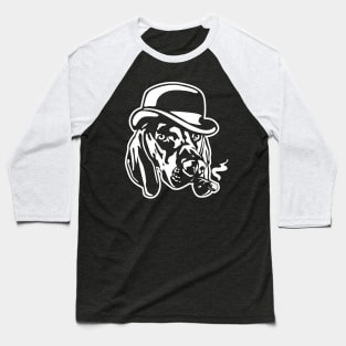 Weimaraner Mobster Baseball T-Shirt